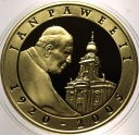 10 zł złotych 2005 Jan Paweł II platerowana złotem SREBRO