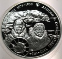 10 zł złotych 2007 Arctowski i Dobrowolski ODKLEJONA CYRKONIA SREBRO