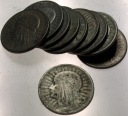 LOT zestaw 10 x 2 zł złote Głowa Kobiety Polonia Jadwiga Babka