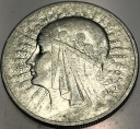 10 zł złotych 1932 Głowa Kobiety Polonia Jadwiga Babka SREBRO