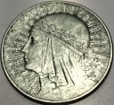 10 zł złotych 1933 Głowa Kobiety Polonia Jadwiga Babka SREBRO