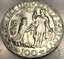 Czechosłowacja 100 koron 1948 Uniwersytet Karola SREBRO