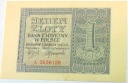 1940 1 zł Jeden Złoty banknot seria A