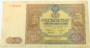 1946 50 zł pięćdziesiąt złotych banknot seria S