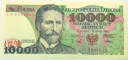 1988 10000 zł dziesięć tysięcy złotych Wyspiański banknot Seria CM 0349825