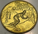 2 zł złote 1998 Nagano Zimowe Igrzyska Olimpijskie