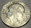10 zł złotych 1933 Głowa Kobiety Polonia Jadwiga Babka SREBRO