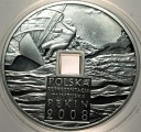 10 zł złotych 2008 Pekin Olimpiada Reprezentacja OTWÓR SREBRO