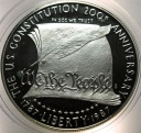 USA 1 dolar dollar 1987 Konstytucja 200 lat SREBRO