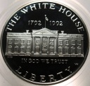 USA 1 dolar dollar 1992 Dwustulecie Białego Domu Srebrne Dolary SREBRO
