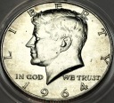 USA 1/2 dolara Half Dollar 1964 KENNEDY John F JFK SREBRO