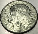 5 zł złotych 1933 Głowa Kobiety Polonia Jadwiga Babka SREBRO
