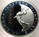 10 zł złotych 2006 Turyn Igrzyska Olimpiada Łyżwiarstwo SREBRO