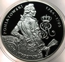 10 zł złotych 2005 Stanisław August Poniatowski PÓŁPOSTAĆ SREBRO