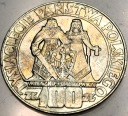100 zł złotych 1966 Mieszko Dąbrówka Tysiąclecie Państwa Polskiego SREBRO