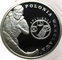 5 zł złotych 2011 Polonia Warszawa Polskie Kluby Piłkarskie SREBRO