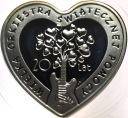 10 zł złotych 2012 20 lat WOŚP SERCE SREBRO
