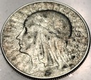 5 zł złotych 1934 Głowa Kobiety Polonia Jadwiga Babka SREBRO