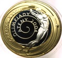 10 zł złotych 2004 Ateny Igrzyska dyskobol platerowana złotem SREBRO