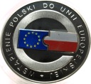 10 zł złotych 2004 Wstąpienie Polski do Unii Europejskiej UE SREBRO
