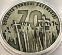 10 zł złotych 2010 KATYŃ 70 rocznica Zbrodni Katyńskiej SREBRO