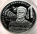 10 zł złotych 2010 KL AUSCHWITZ Auschwitz-Birkenau Pilecki SREBRO