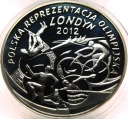 10 zł złotych 2012 Londyn Polska Reprezentacja Olimpijska SREBRO