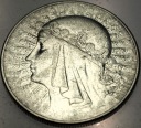 10 zł złotych 1932 Głowa Kobiety Polonia Jadwiga Babka SREBRO