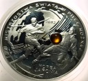 10 zł złotych 2002 Korea Japonia Mistrzostwa w Piłce Nożnej BURSZTYN SREBRO