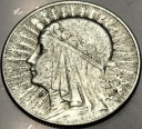 5 zł złotych 1933 Głowa Kobiety Polonia Jadwiga Babka SREBRO
