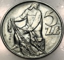 5 zł złotych 1973 RYBAK, moneta z Rybakiem
