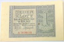 1940 1 zł Jeden Złoty banknot seria A