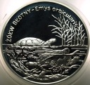 20 zł złotych 2002 Żółw Błotny Zwierzęta Świata SREBRO