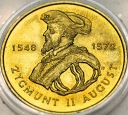 2 zł złote 1996 Zygmunt II August RZADKA