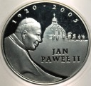 10 zł złotych 2005 Jan Paweł II 1920 2005 SREBRO