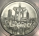 100000 zł złotych 1990 Solidarność TYP C 1 oz SREBRO RZADKA
