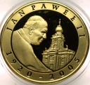 10 zł złotych 2005 Jan Paweł II platerowana złotem SREBRO