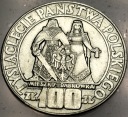 100 zł złotych 1966 Mieszko Dąbrówka Tysiąclecie Państwa Polskiego SREBRO