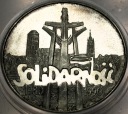 100000 zł złotych 1990 Solidarność TYP A uncja 1 oz SREBRO