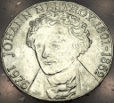 Austria 100 szylingów 1976 Johann Nestroy SREBRO