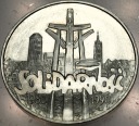 100000 zł złotych 1990 Solidarność TYP A uncja 1 oz SREBRO