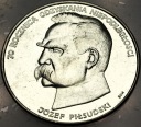 50000 zł 1988 Józef Piłsudski 70 rocznica odzyskania niepodległości SREBRO