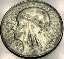 10 zł złotych 1933 Głowa Kobiety Polonia Jadwiga Babka SREBRO