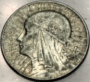 5 zł złotych 1933 Głowa Kobiety Polonia Jadwiga Babka SREBRO