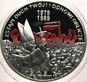 10 zł złotych 2009 Wybory 4 VI 1989 Solidarność Jan Paweł II SREBRO