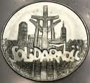 100000 zł złotych 1990 Solidarność TYP A uncja 1 oz SREBRO