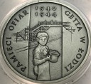 20 zł złotych 2004 GETTO Pamięci ofiar Getta w Łodzi SREBRO