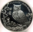 20 zł złotych 2005 Puchacz Zwierzęta Świata SREBRO