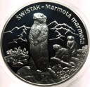 20 zł złotych 2006 Świstak Zwierzęta Świata SREBRO