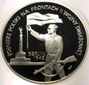 10 zł złotych 1995 Berlin Żołnierz na Frontach II Wojny Światowej SREBRO